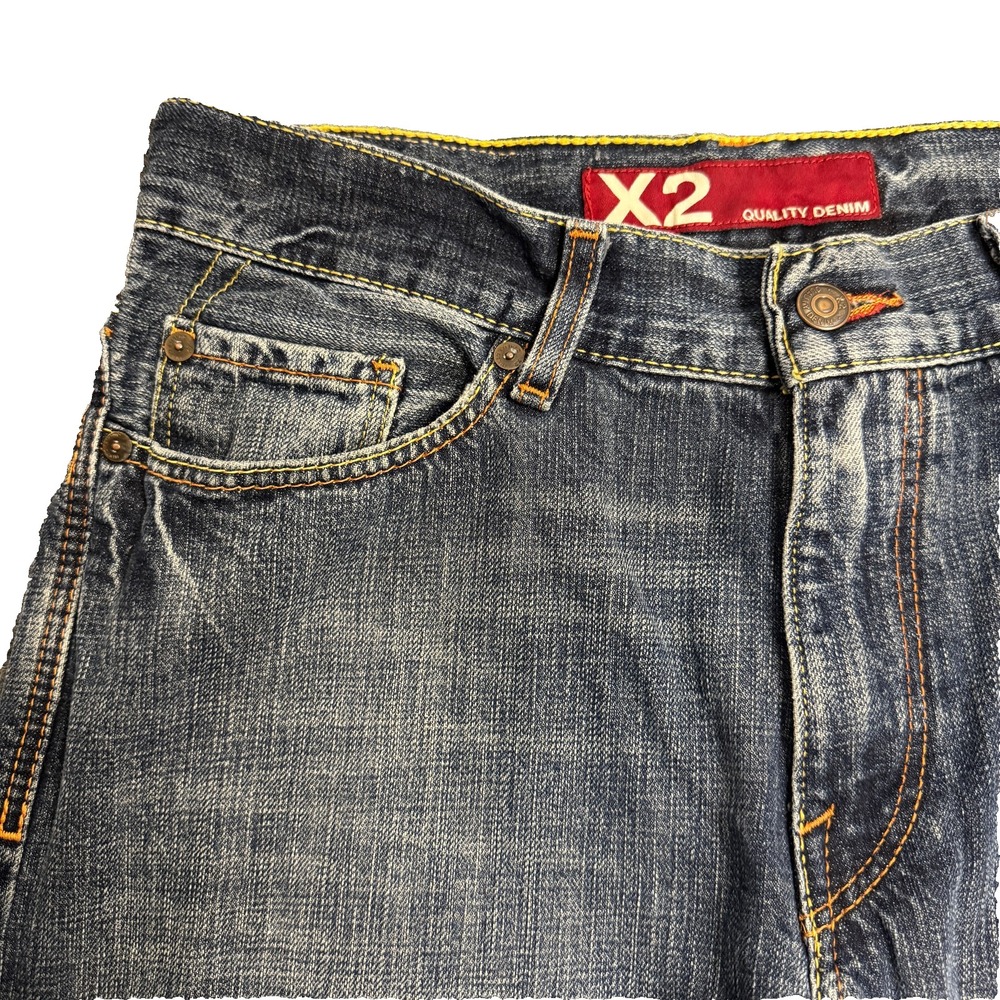 Y2K Express X2 Womens Sz 32x30 M22 Classic Bootcut Denim Blue Jeans